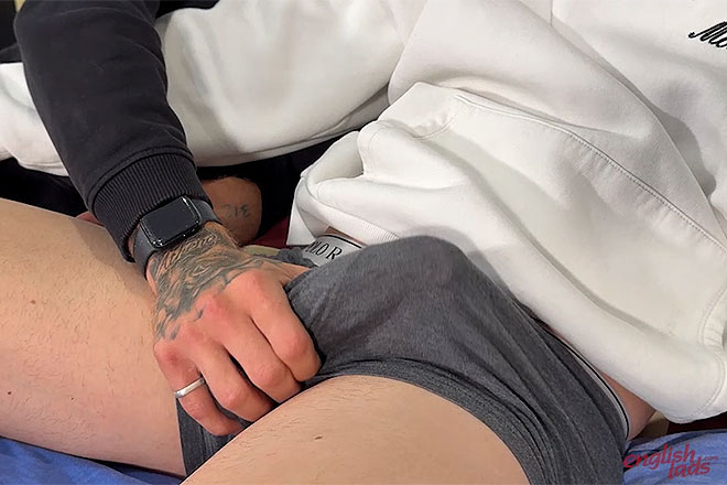 Young Straight Lads Troy & Angus Fuck & their Big Uncut Cocks Shoot Huge Loads Image