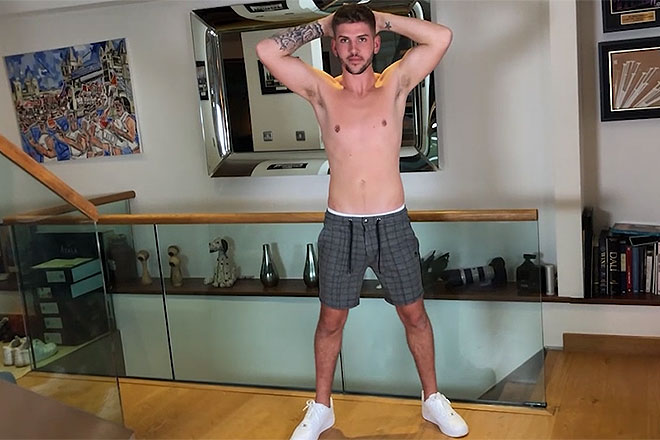 Young Straight & Handsome Tennis Player Image