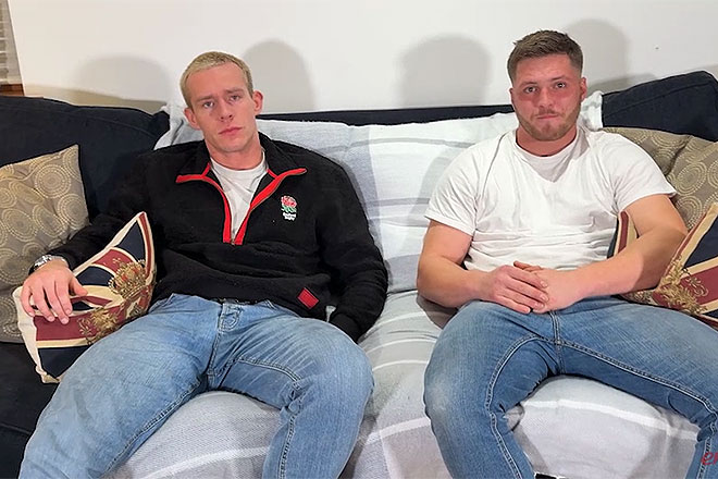 Straight Muscular Stud Ronan’s Huge Uncut Cock is Sucked & Wanked Image