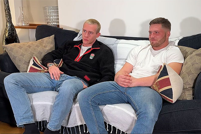 Straight Muscular Stud Ronan’s Huge Uncut Cock is Sucked & Wanked Image