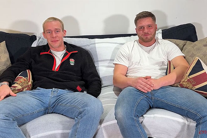 Straight Muscular Stud Ronan’s Huge Uncut Cock is Sucked & Wanked Image