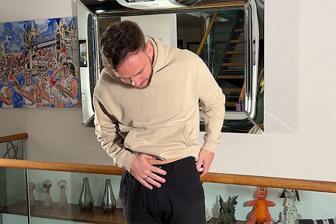 Young Straight Hottie Shows off his Bubble Butt Image