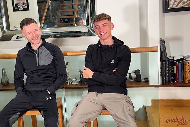 Young Straight Mates Wank their Big Uncut Cocks Image