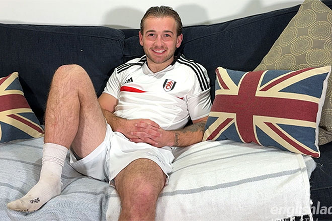 Young Muscular & Super Hairy Footballer Image