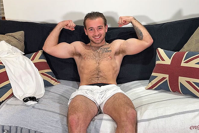 Young Muscular & Super Hairy Footballer Image