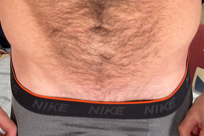 Young Muscular & Super Hairy Footballer Image