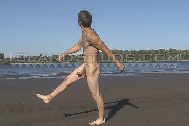 Big 8” Dick Dakota is Back! Pees, Walks Hard, Shows Hole, Swinging Balls, Riverside! Image