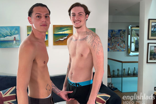Young Straight Carlos gets Wanked & Sucked for the 1st Time! Image