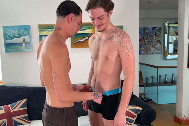 Young Straight Carlos gets Wanked & Sucked for the 1st Time! Image