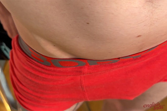 Young Slim Straight Lad Wanks his Uncut Cock Image