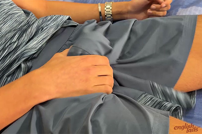 Young Straight Teen's 1st Manhandling Image