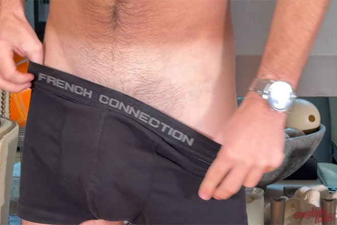 Young Footballer Shows off his Slim Body & Wanks his Long Uncut Cock & Cums! Image