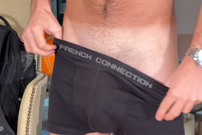 Young Footballer Shows off his Slim Body & Wanks his Long Uncut Cock & Cums! Image