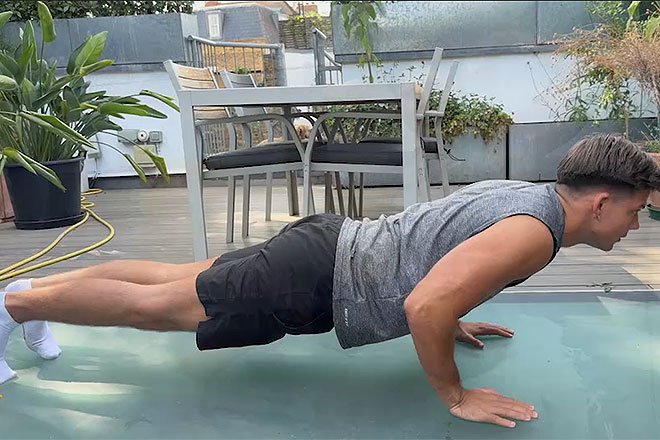 Young Straight Stud Shows off his Amazing Muscles Image